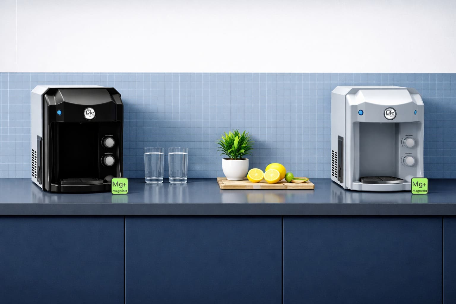 Purificador de Água Top Life instalado em uma cozinha